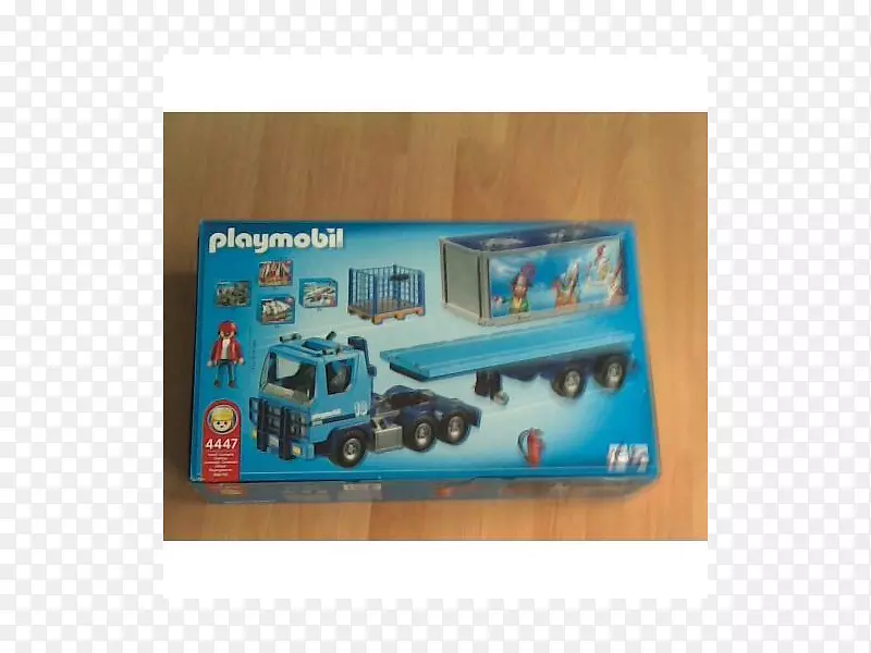 玩具卡车多式联运集装箱Playmobil比例模型玩具
