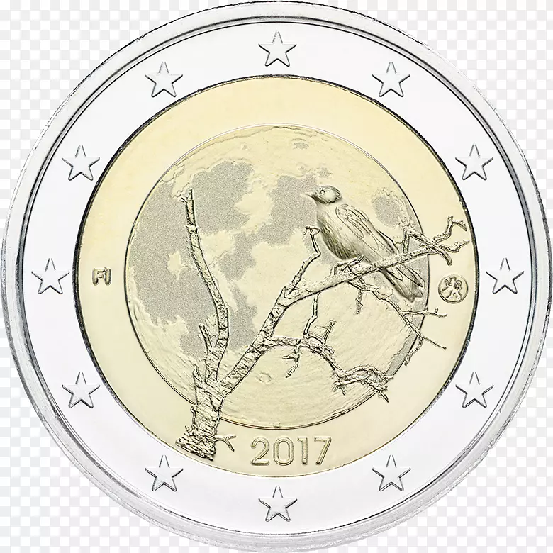 芬兰2欧元纪念币2欧元硬币