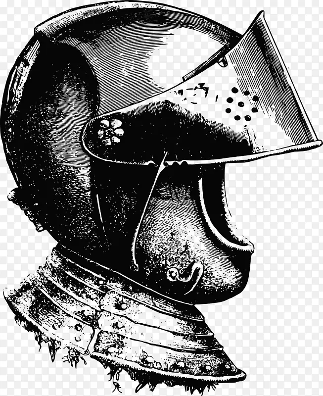骑士头盔剪辑艺术-骑士