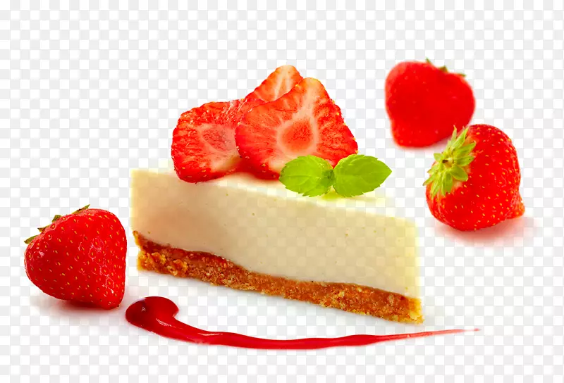 草莓奶油芝士蛋糕馅饼意大利风味-草莓
