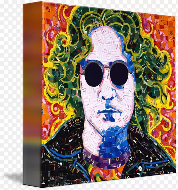 画廊包装现代艺术画布海报-约翰列侬