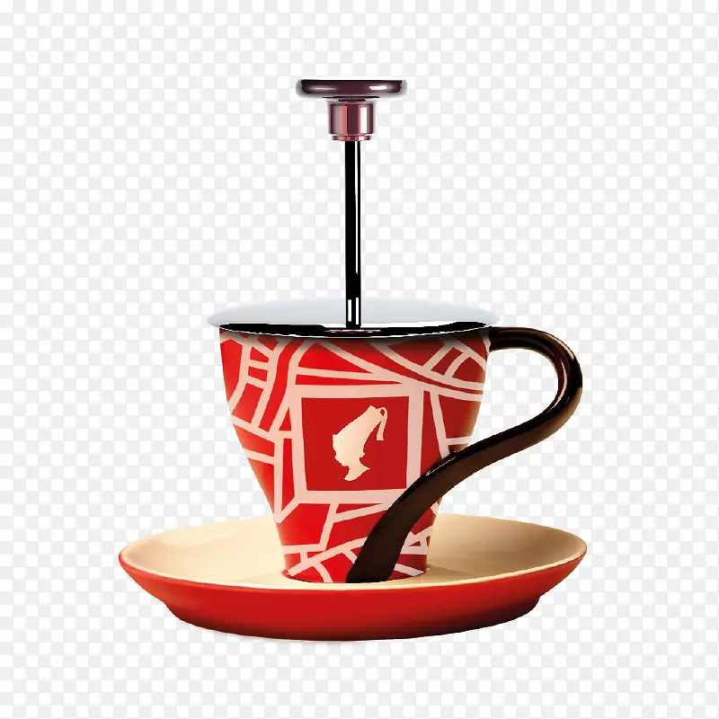 咖啡杯浓缩茶法式印刷机咖啡