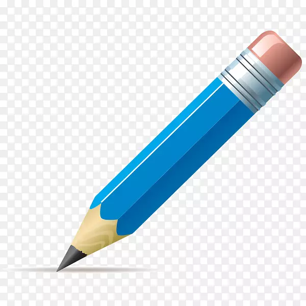 铅笔尺黄色蓝铅笔