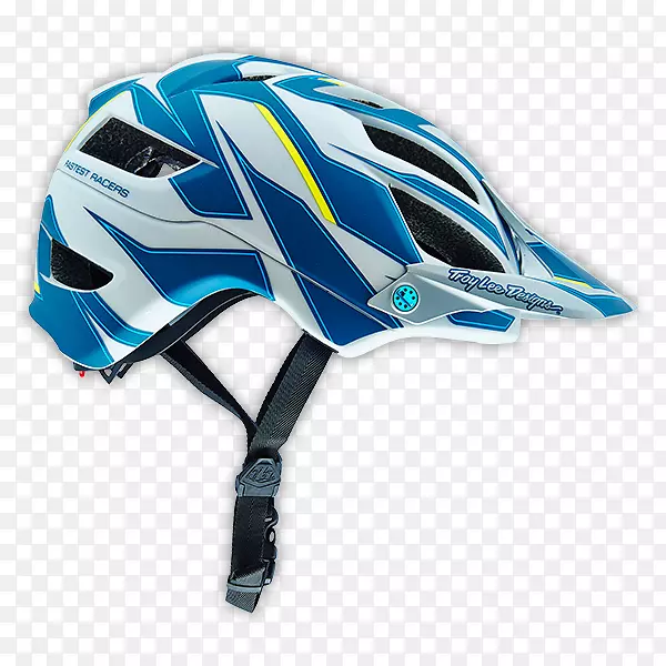 特洛伊李设计自行车头盔，山地车，绿色山地车。