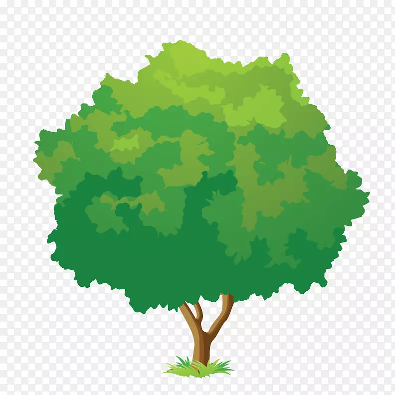 树绿剪贴画-树