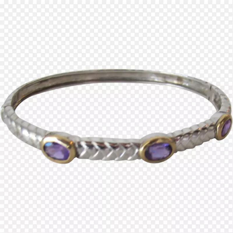 紫水晶手镯银首饰.银