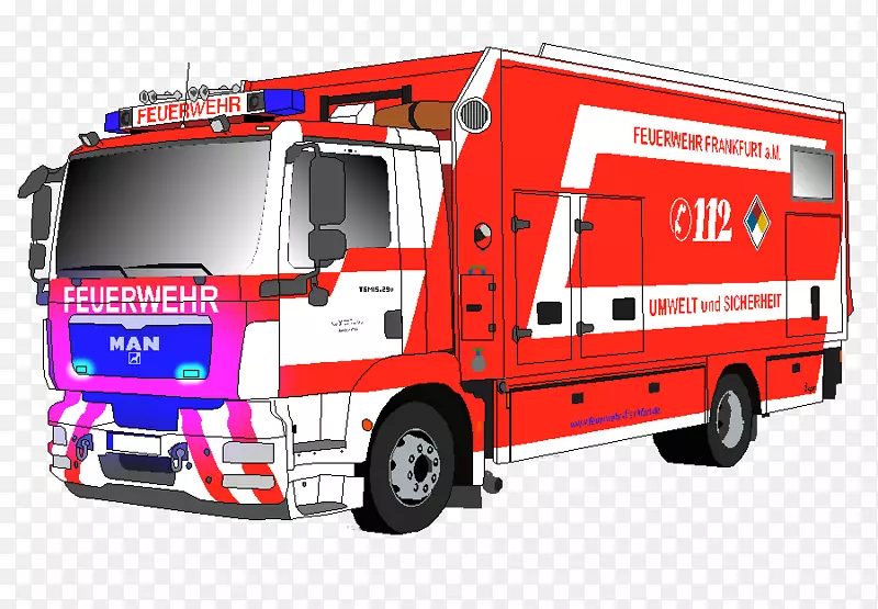 Fuerwehr，法兰克福，Main hilfeleistungsl schruppenfahrzeug指挥中心-Feuerwehr