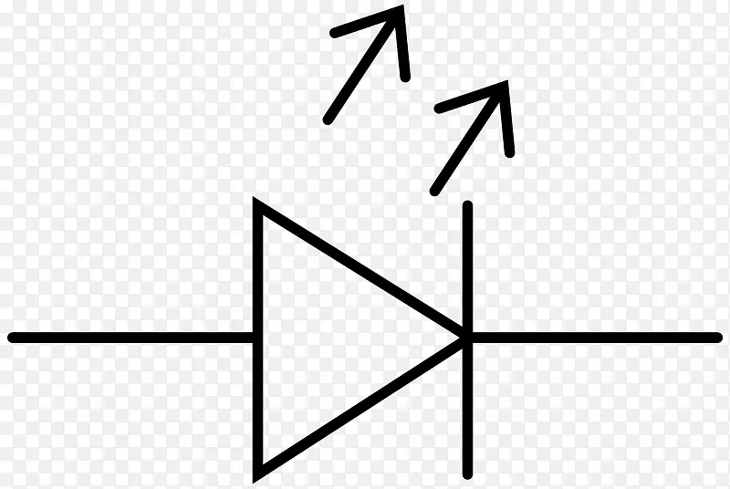 接线图电子符号发光二极管电气网络符号