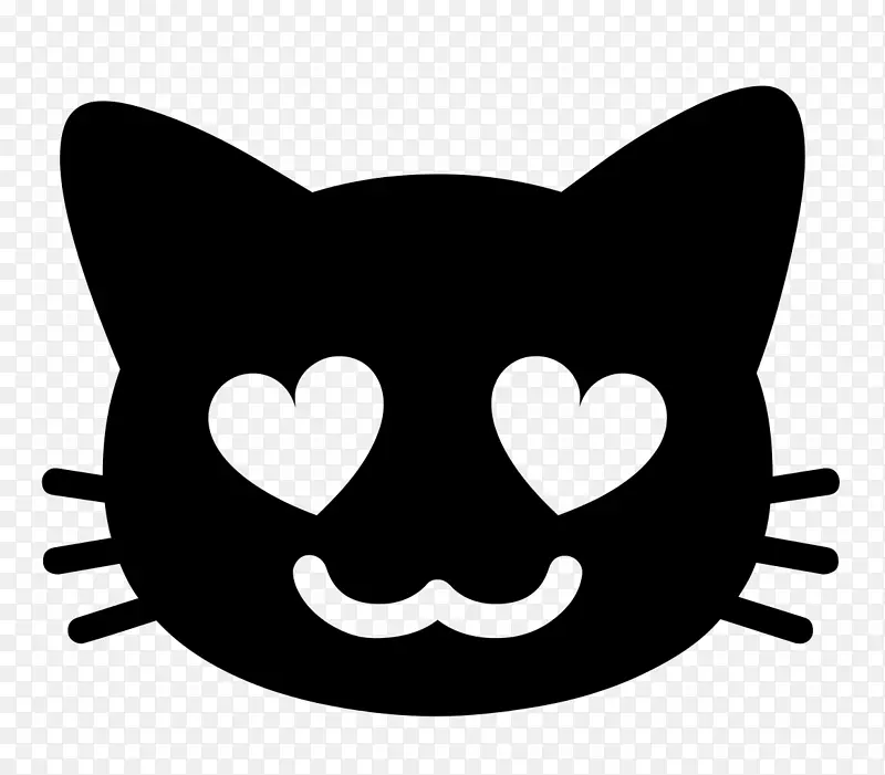 表情符号可爱的猫机器人贴纸-表情符号