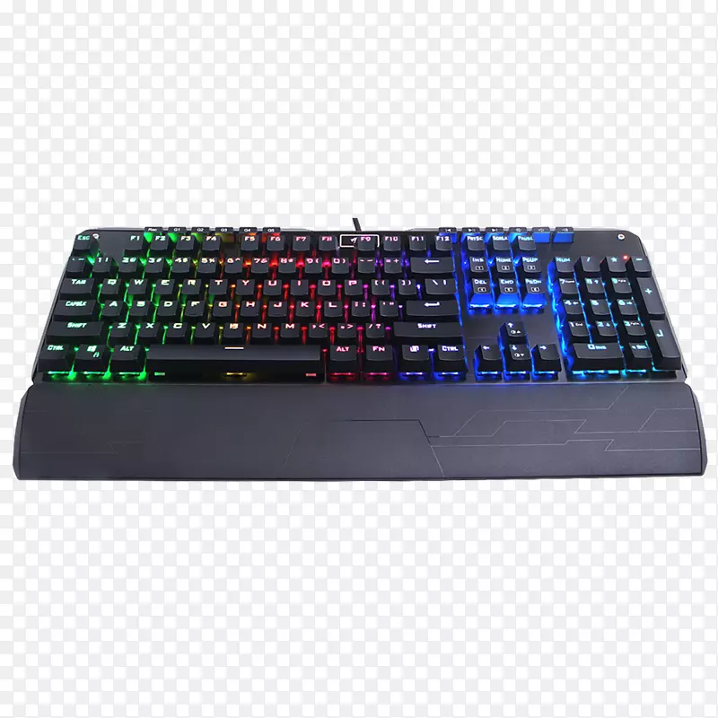 电脑键盘rgb彩色模型游戏键盘led背光lcd背光机械键盘