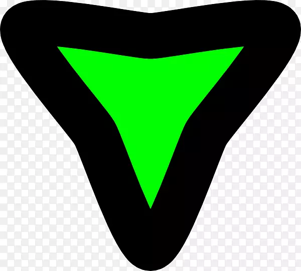 电脑图标下载剪贴画绿三角
