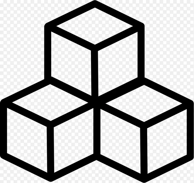 计算机图标立方体图标设计符号立方体