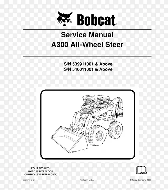 打滑装载机.BOBCAT公司的手动产品手册.挖掘机