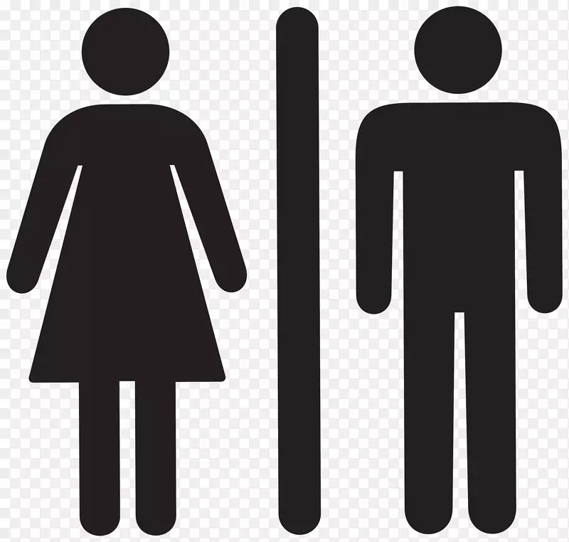 男女公厕标志浴室-厕所