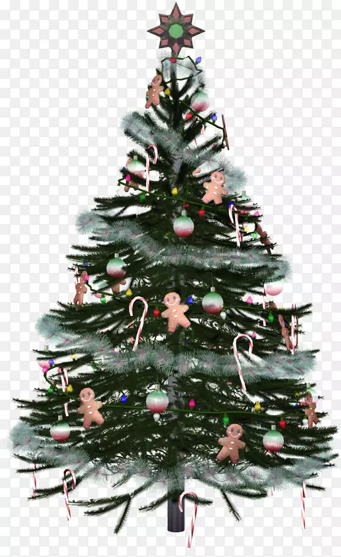 圣诞树新年剪贴画-圣诞树