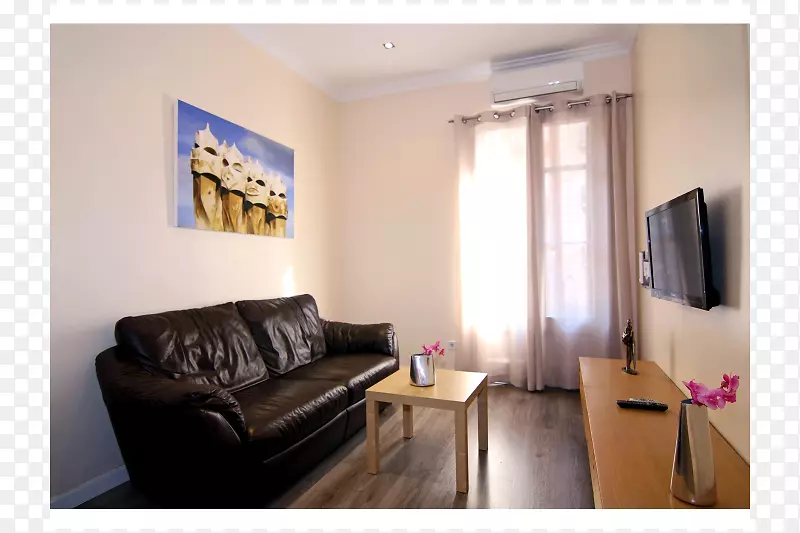 客厅公寓室内设计服务物业-巴塞罗纳城