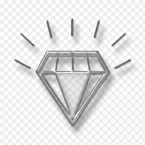 钻石珠宝标志电脑图标-钻石