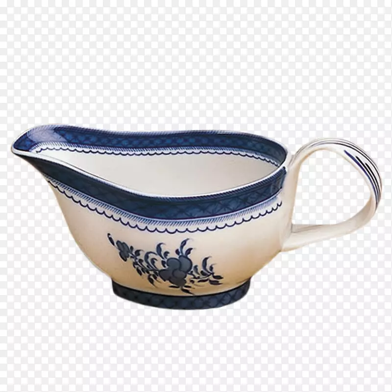 肉汁船Mottahedeh&公司咖啡杯陶瓷碗盘