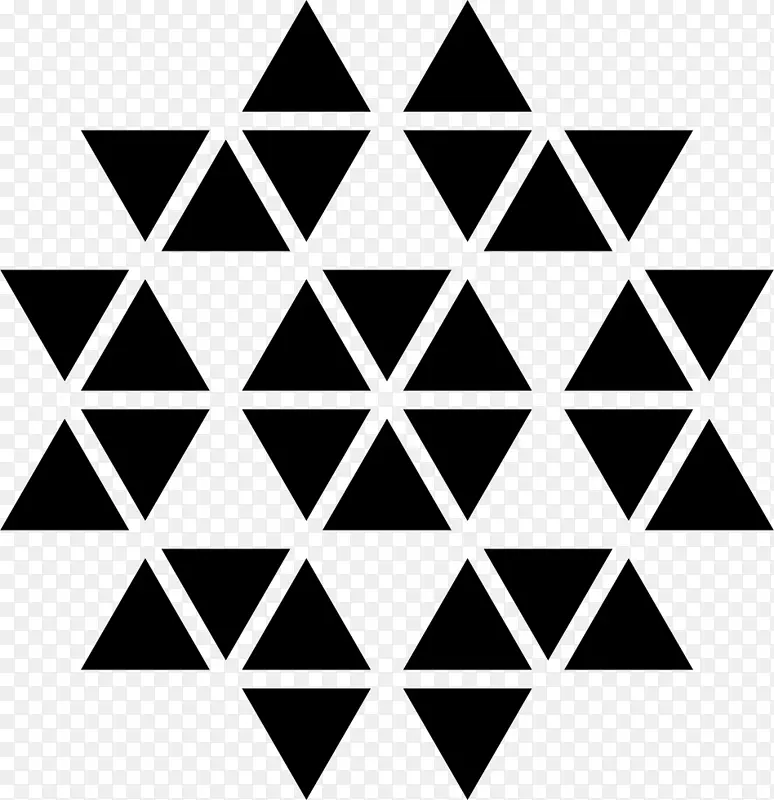 点缀三角形形状多边形几何.三角形