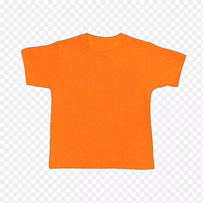 T恤橙色婴儿和幼童一件袖子t恤