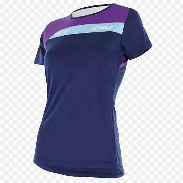 T恤网球马球肩袖-女子训练