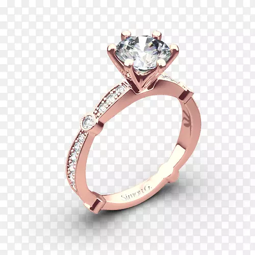 钻石纸牌订婚戒指结婚戒指-钻石