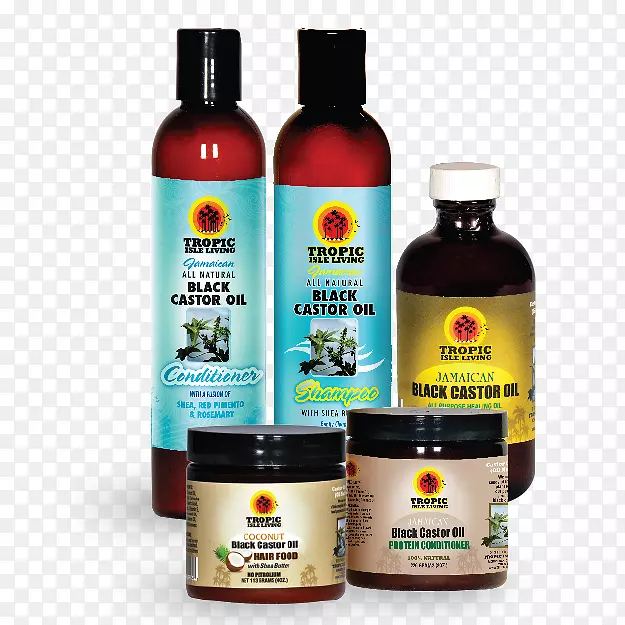 头发护理热带岛活牙买加黑色蓖麻油头发食物头发永久性和直发剂-头发