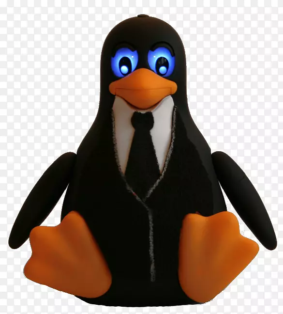 企鹅tux linux商人企鹅