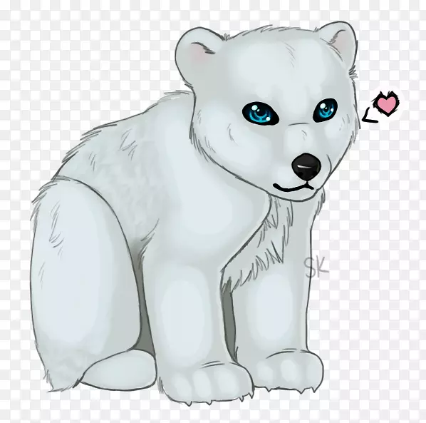 北极熊须毛鼻子北极熊