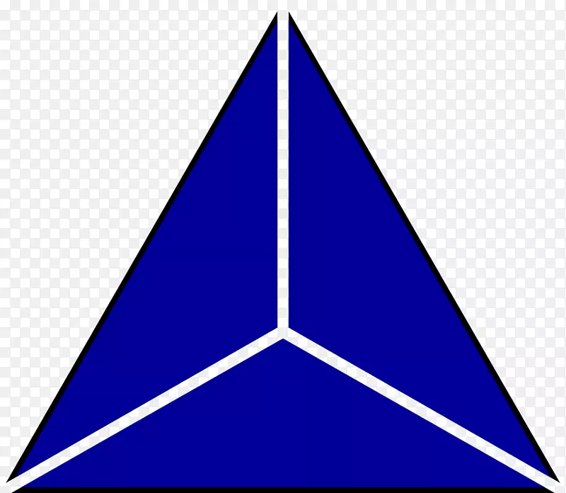 锥形三维空间剪贴画三角形蓝色