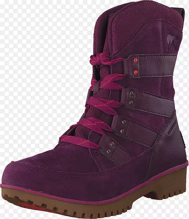 雪地靴牛津鞋.紫色花边