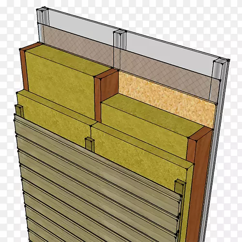 结构构件墙térmico阁楼木屋