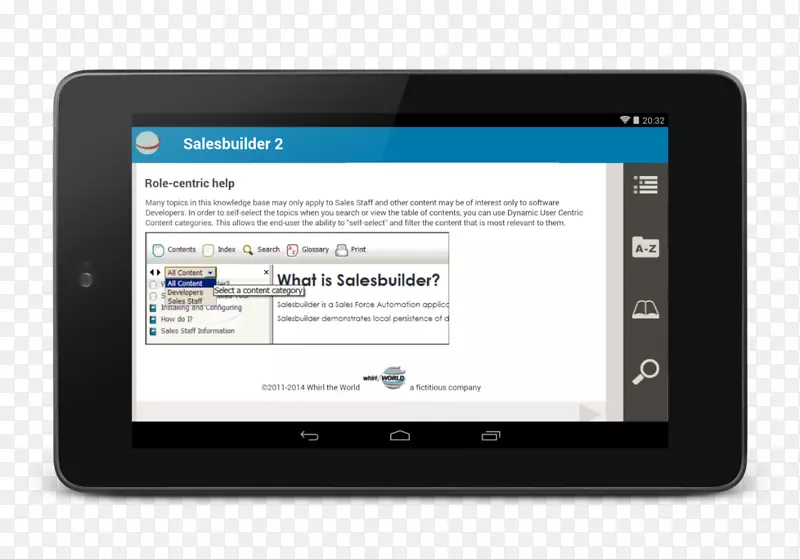 平板电脑响应web设计adobe roboHelp信息手持设备.响应性
