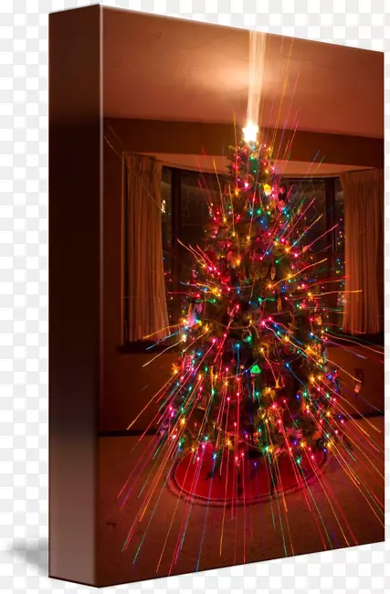 圣诞树装饰圣诞灯.抽象灯