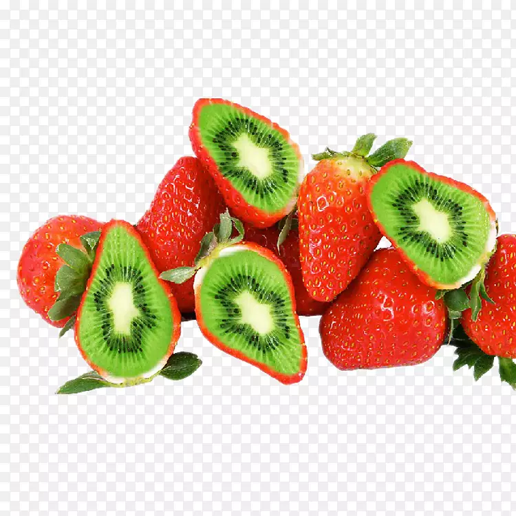 草莓奶油蛋糕瑞士卷果汁水果-草莓