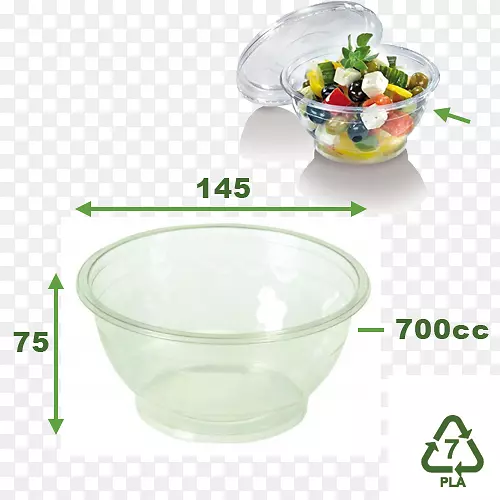 塑料碗聚乳酸玻璃蔬菜玻璃