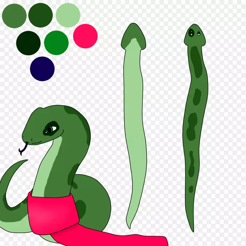 爬行动物剪贴画-可爱的蛇
