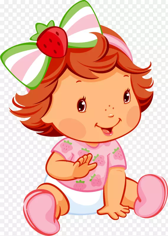 草莓酥饼婴儿画-莫兰吉尼奥婴儿