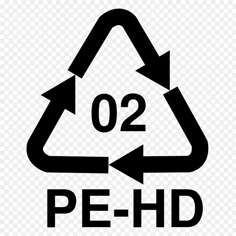 树脂识别代码聚氯乙烯塑料聚乙烯回收再循环.符号