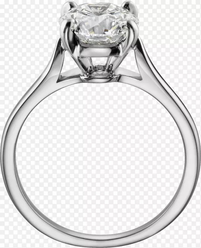 订婚戒指卡地亚纸牌珠宝戒指