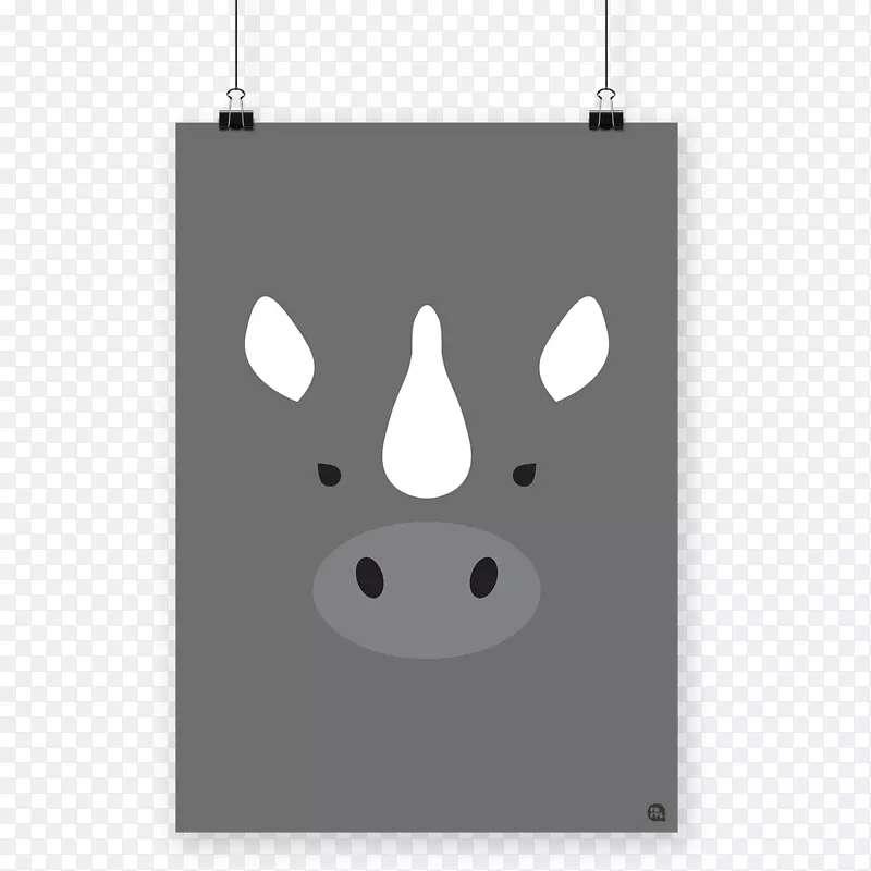卡通长方形鼻子字体