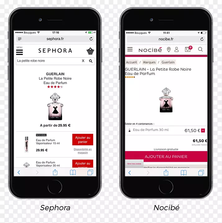 Smartphone Sephora Nocibé移动电话化妆品-智能手机