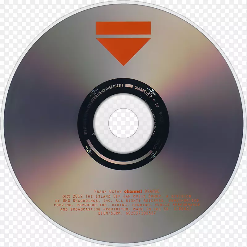 光盘频道橙色金色标志标签-弗兰克海洋