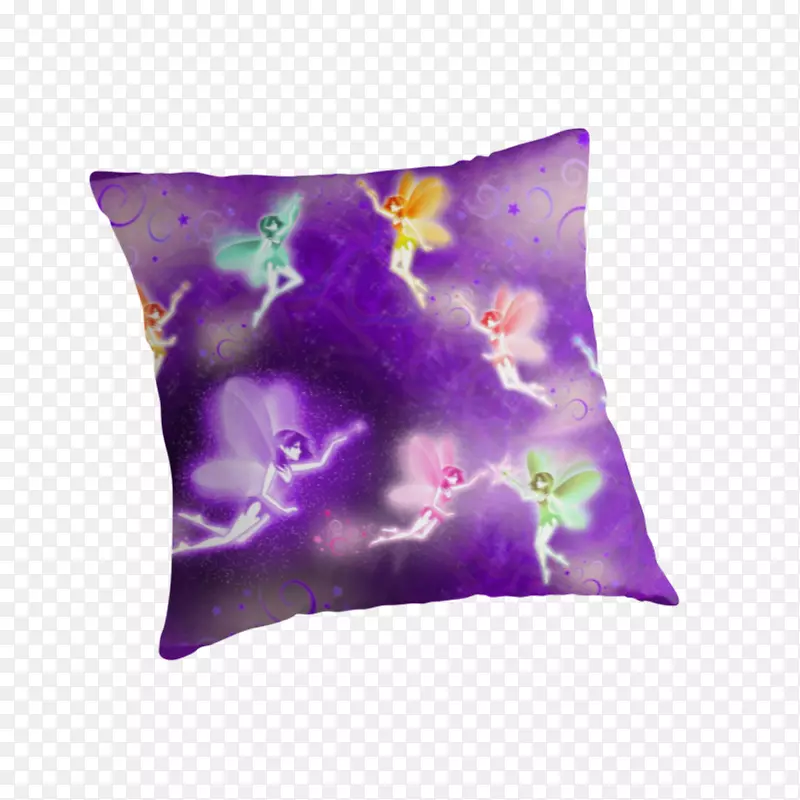 投掷枕头垫紫色染料枕头