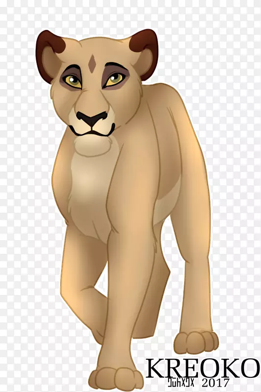 狮子猫卡通陆生动物-狮子