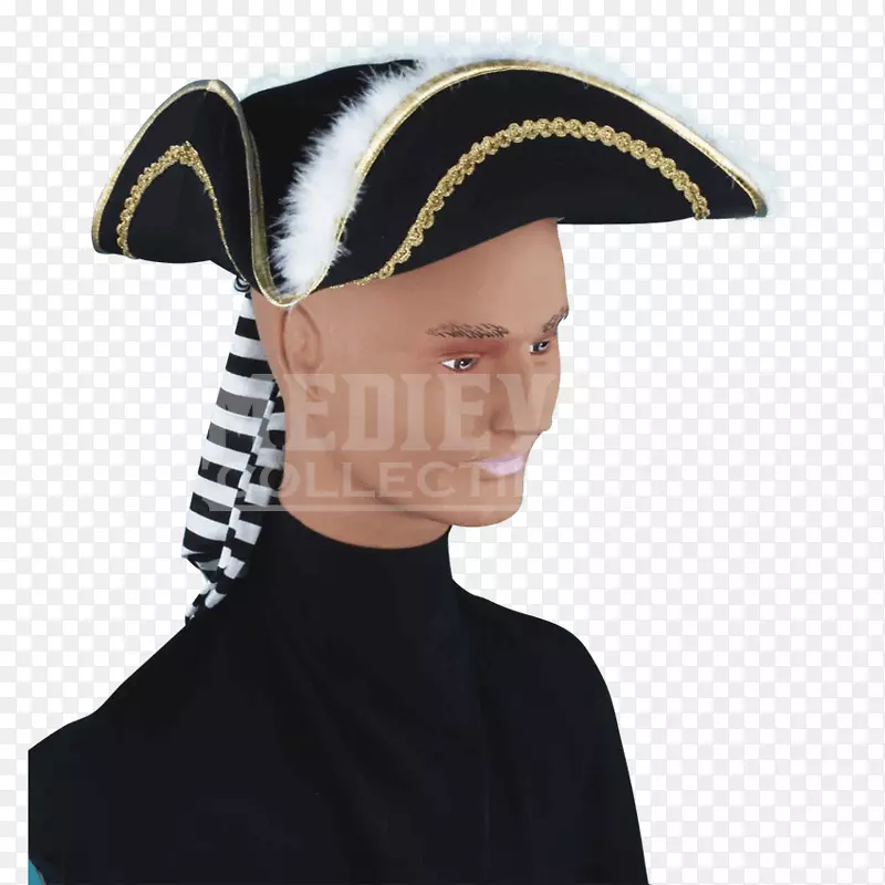 胡克船长约翰库克杰克麻雀海盗帽子