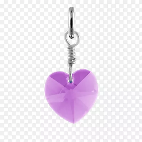 紫水晶纯银翠绿宝石晶银