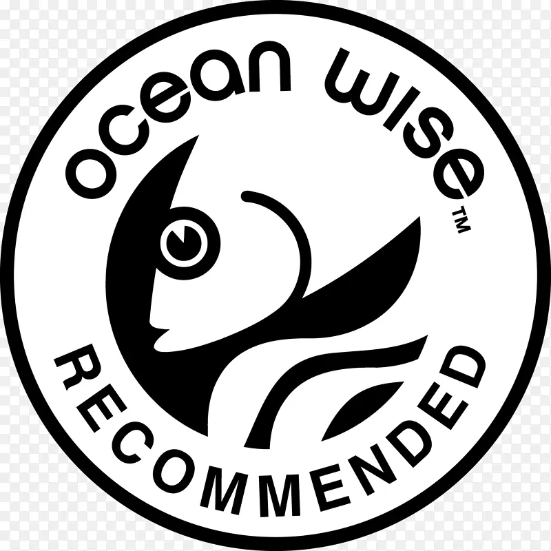 温哥华水族馆可持续海鲜海洋-鲑鱼卡通