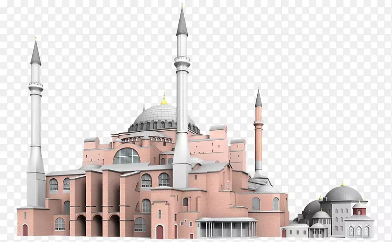 圣索菲亚清真寺拜占庭帝国君士坦丁堡拜占庭建筑