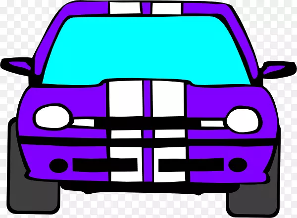 Car 2017日产叶的电脑图标剪贴画-紫色汽车
